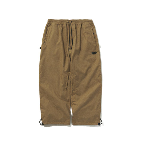 BSRABBIT LOGO HERRINGBONE SUPER WIDE VENTILATION PANTS BROWN BSRABBIT LOGO HERRINGBONE SUPER WIDE VENTILATION PANTS BROWN