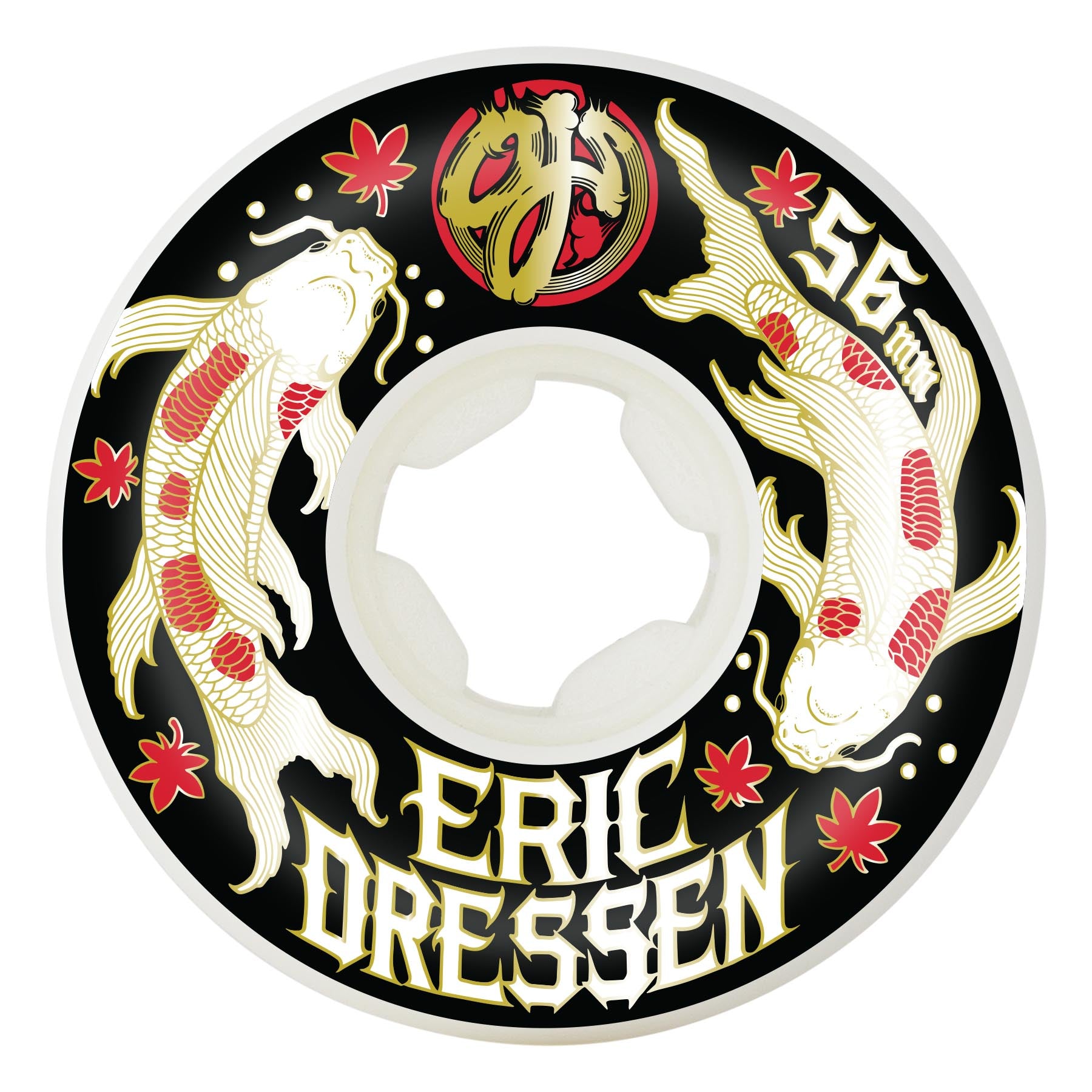 58mm Eric Dressen Laugh It Up Original White 99a OJ Skateboard Wheels