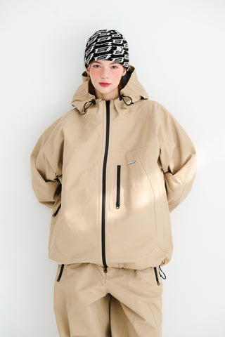 BSRabbit hooded 3L Seam sealing Jacket beige BSRabbit hooded 3L Seam sealing Jacket beige