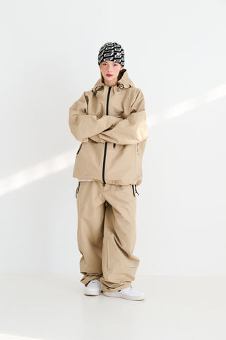 BSRabbit hooded 3L Seam sealing Jacket beige BSRabbit hooded 3L Seam sealing Jacket beige