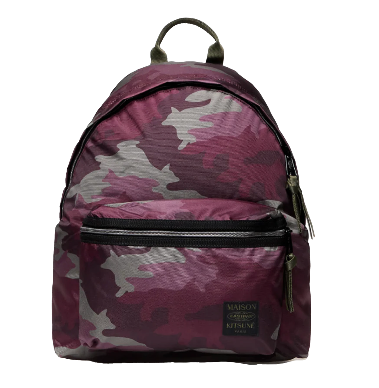 EASTPAK X MAISON KITSUNÉ PADDED BACKPACK MERLOT/CAMO – Donut EASTPAK X MAISON KITSUNÉ PADDED BACKPACK MERLOT/CAMO – Donut