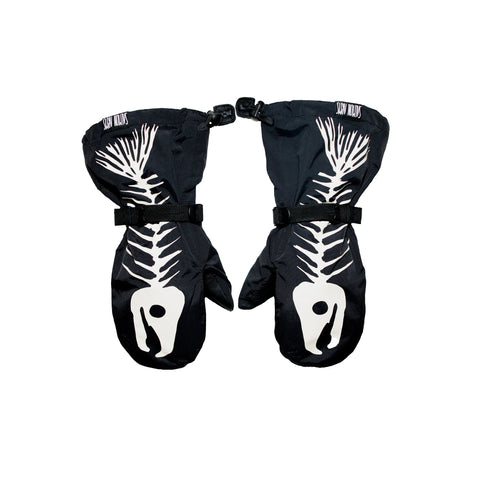 Salmon Arms Overmitt - Bones Black/White Salmon Arms Overmitt - Bones Black/White