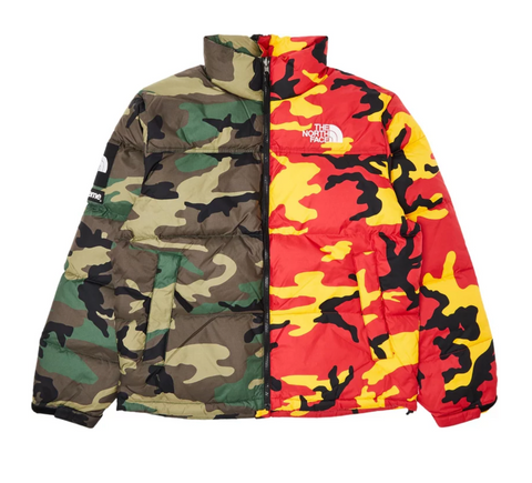 Supreme X The North Face Split Nuptse Camo Jacket Supreme X The North Face Split Nuptse Camo Jacket