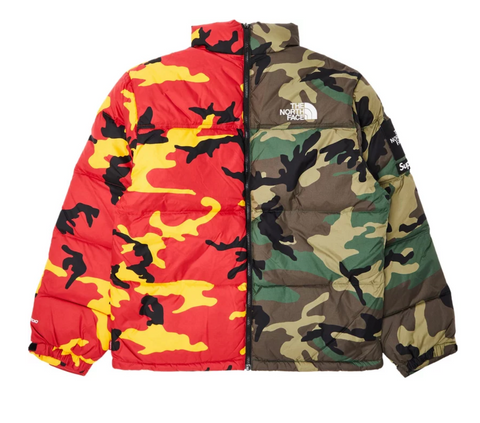 Supreme X The North Face Split Nuptse Camo Jacket Supreme X The North Face Split Nuptse Camo Jacket