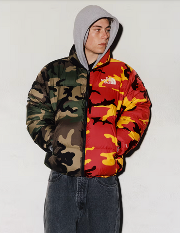 Supreme X The North Face Split Nuptse Camo Jacket Supreme X The North Face Split Nuptse Camo Jacket