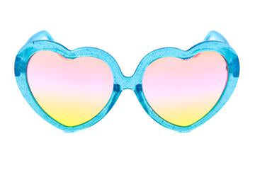 Hearts | Blue Sparkle | Mai Tai Lens