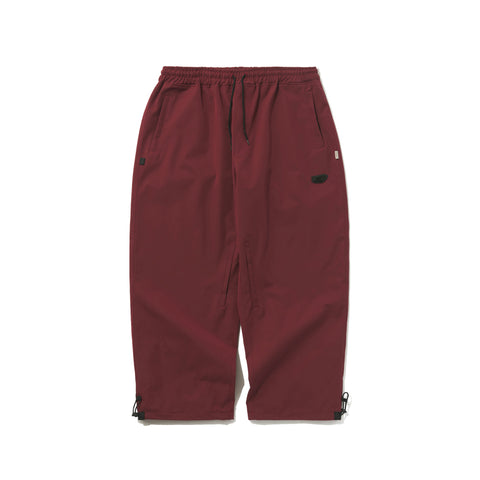 BSRABBIT LOGO COTTON SUPER WIDE VENTILATION PANTS BURGUNDY