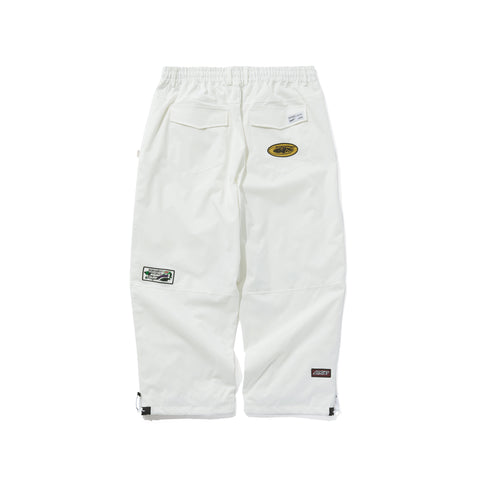 BSRABBIT VARIETY PATCH SUPER WIDE VENTILATION PANTS WHITE