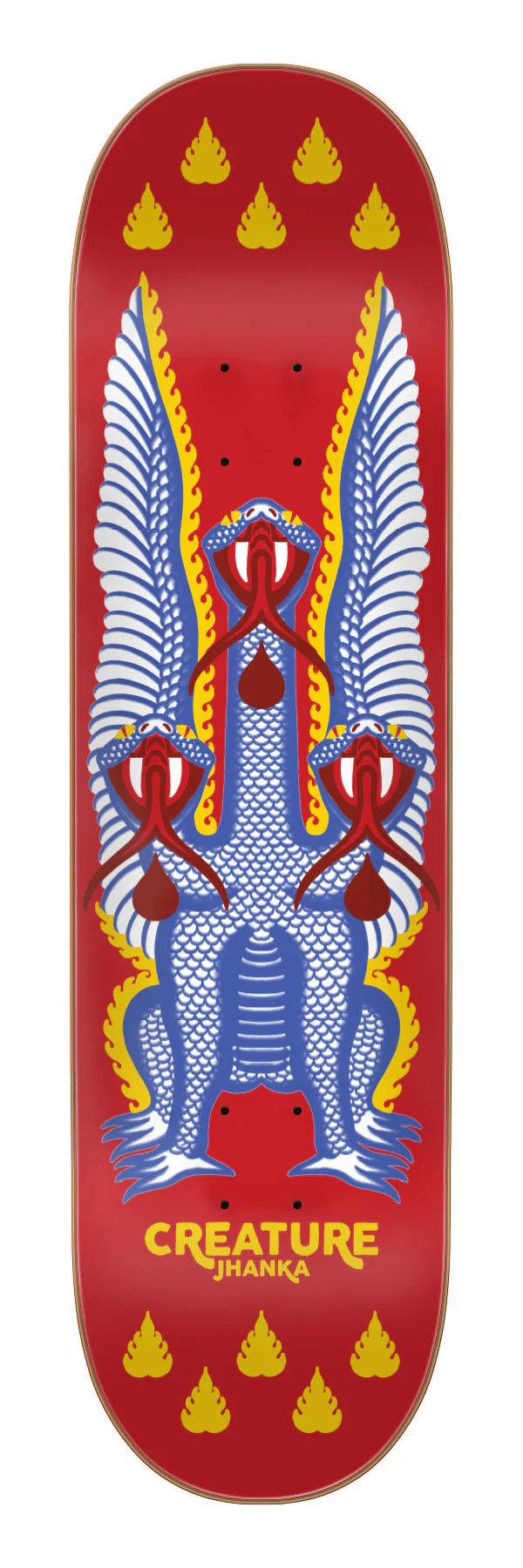 8.375in Jhanka Snakes Creature Skateboard Deck