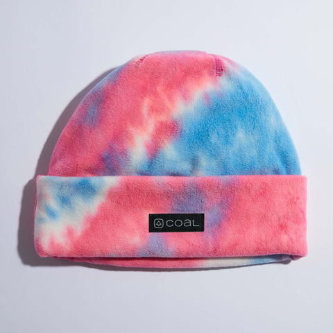 COAL The New Jack Kids Fleece Beanie - PINK TIE DYE