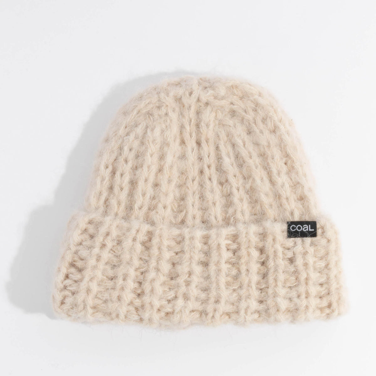 COAL The Ivy Thick Knit Beanie - OFF WHITE