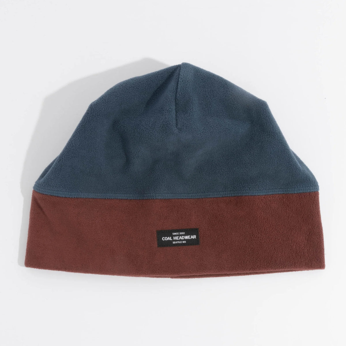 COAL The Sully Low Profile Fleece Beanie - NAVY BURGUNDY