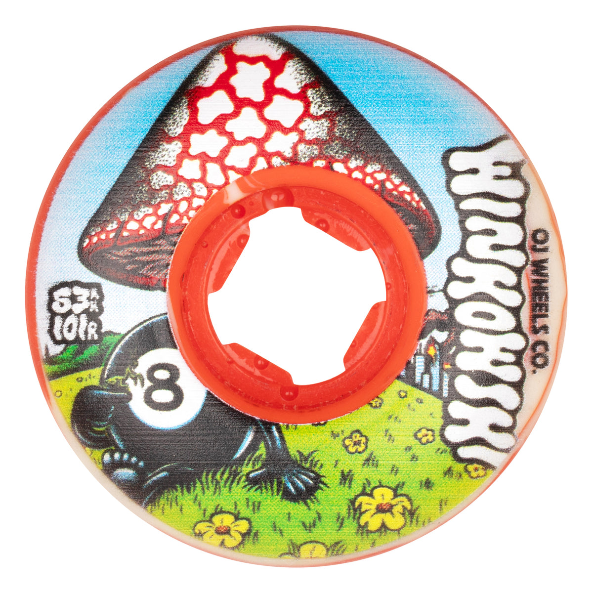 53mm Erick Winkowski Mushroom Elite EZ EDGE 101a OJ Skateboard Wheels