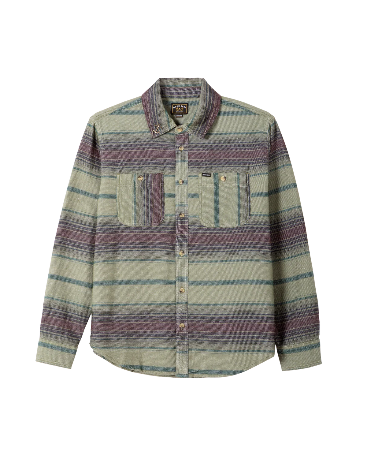 Dark Seas Summit Shirt Brown/Olive