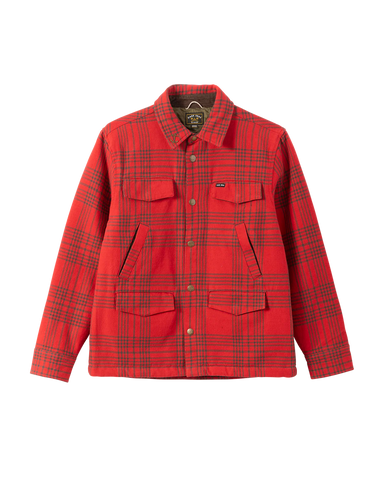 Dark Seas Zilker Flannel Shirt Red