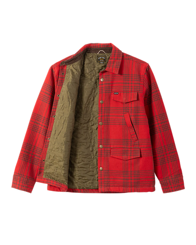 Dark Seas Zilker Flannel Shirt Red