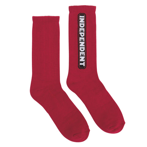 Bar Logo Mens Crew Socks Independent