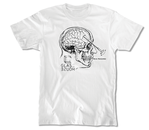 GLASS HOUSE LOBOTOMY T SHIRT WHITE