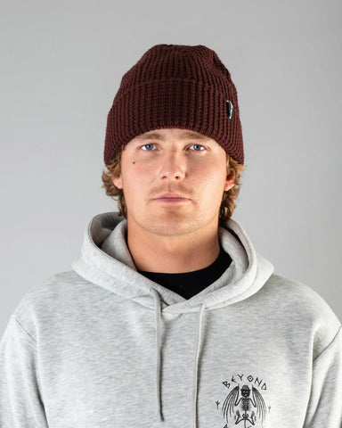 Beyond Medals Waffle Beanie - Red