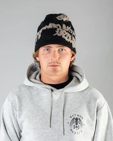 Beyond Medals 90s Spike Beanie - Black