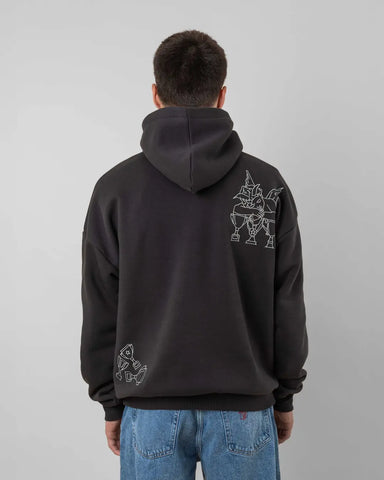 Beyond Medals Angel Hoodie 2.0 Black Grey - Unisex