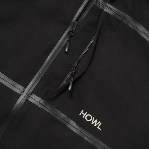 HOWL TAPED JACKET - BLACK