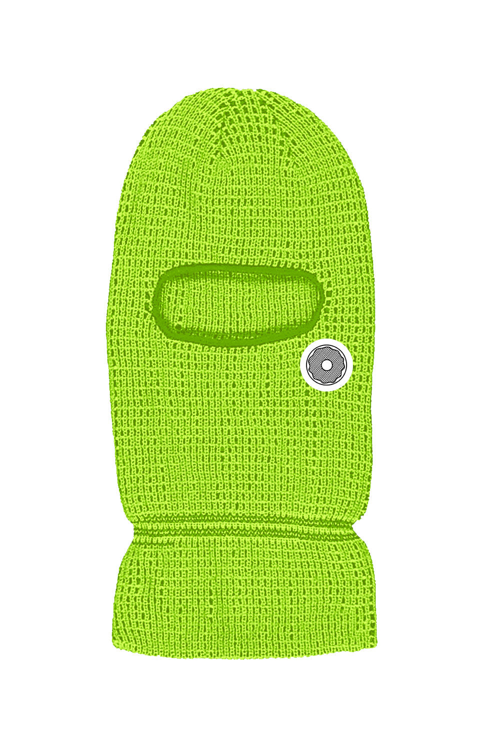 DS ICON GANG - RIBBED BALACLAVA - NEON GREEN