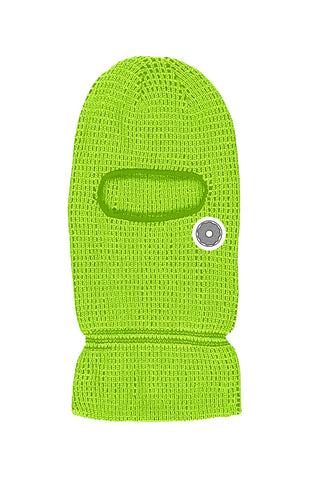 DS ICON GANG - RIBBED BALACLAVA - NEON GREEN