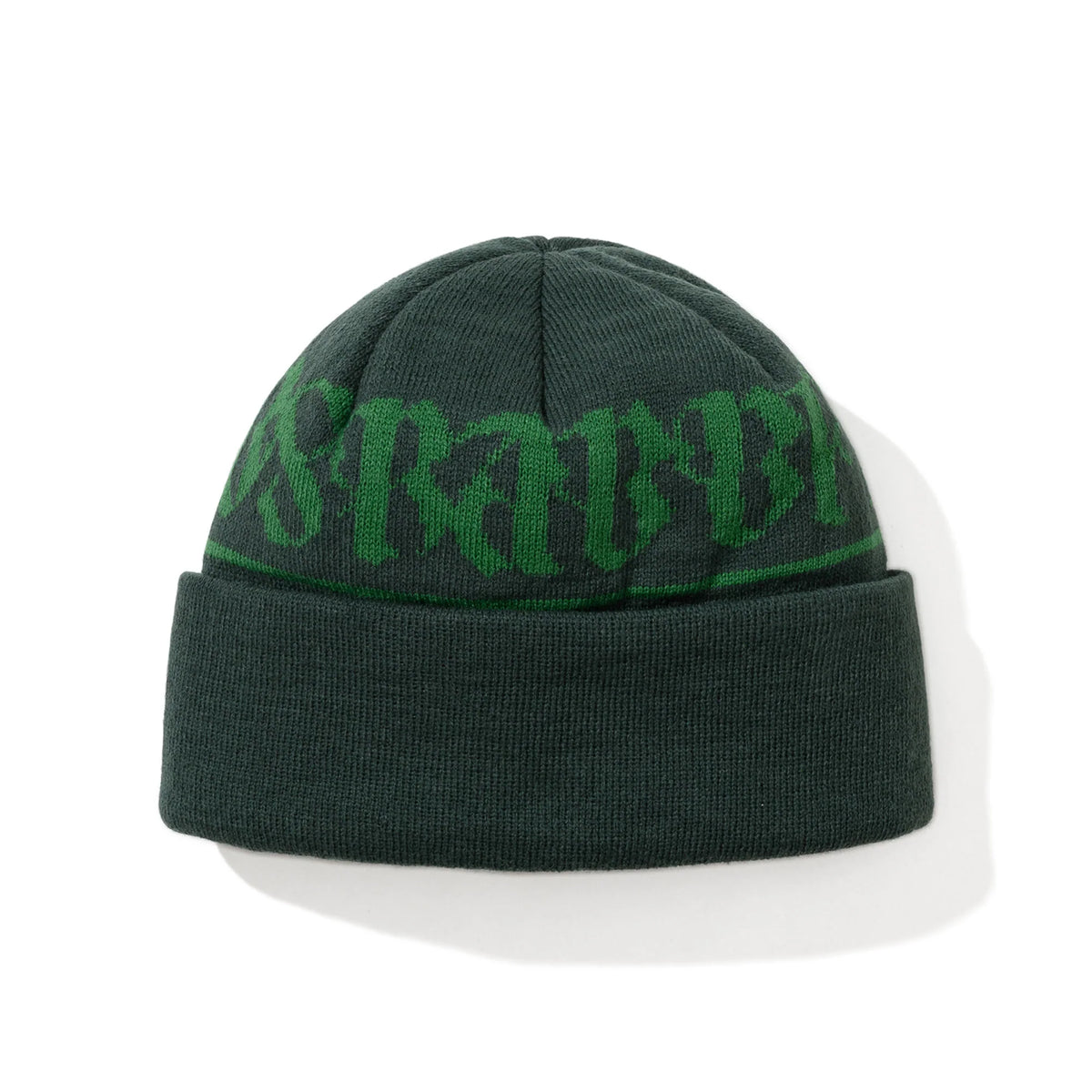 BsRabbit Logo Pattern Beanie Green
