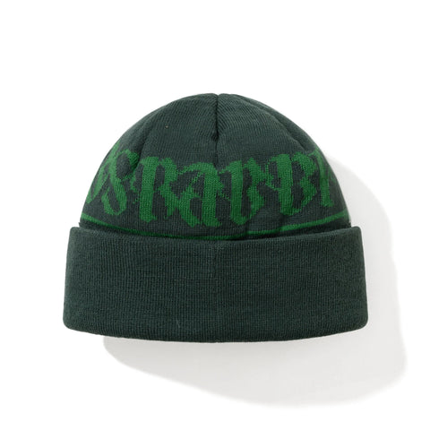 BsRabbit Logo Pattern Beanie Green