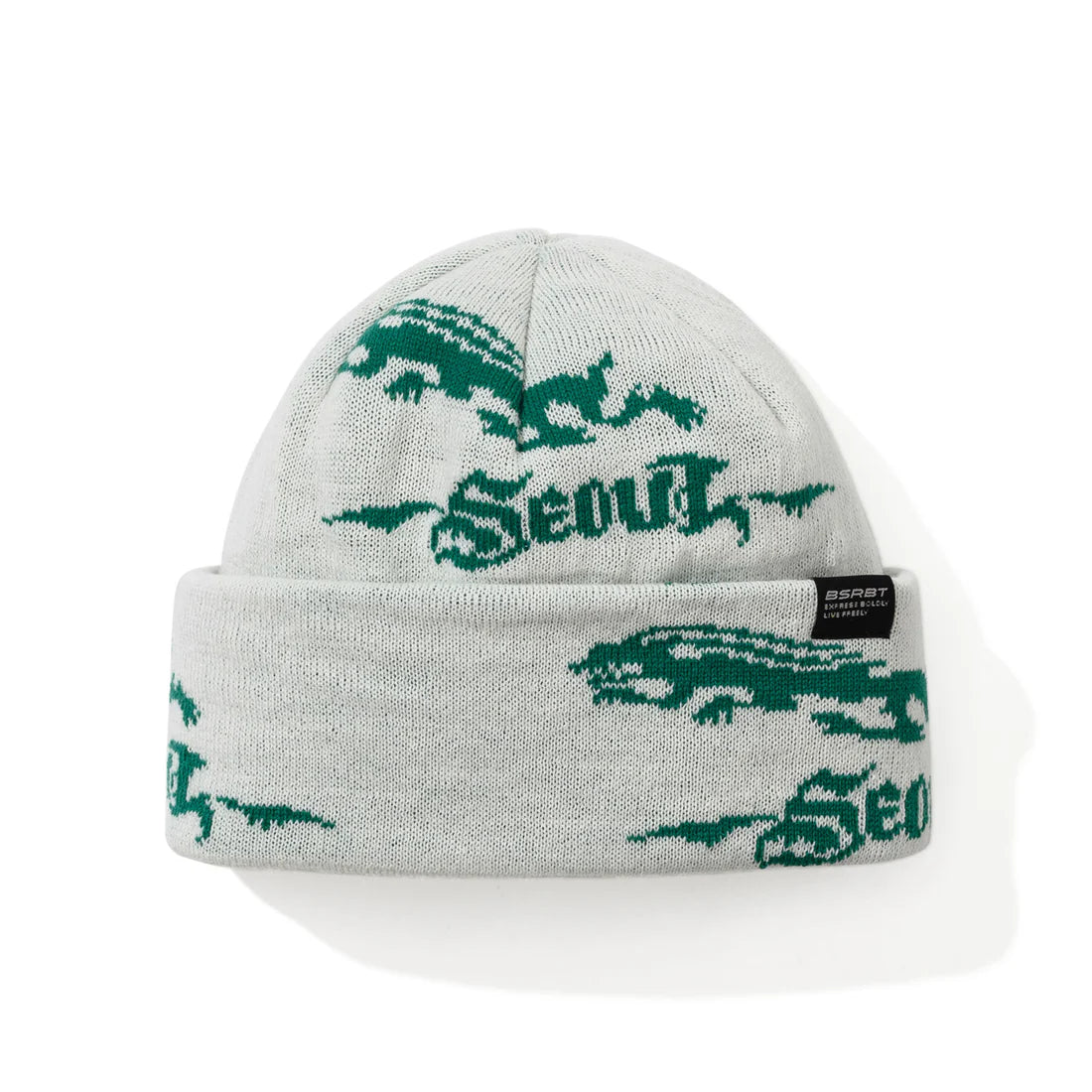 BsRabbit Rabbit Pattern Beanie Cream