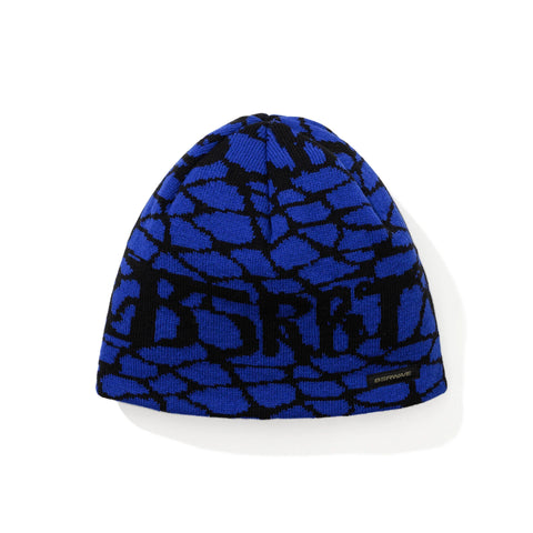 BsRabbit Bsrbt Cracked Pattern Beanie Blue
