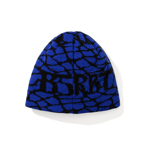 BsRabbit Bsrbt Cracked Pattern Beanie Blue