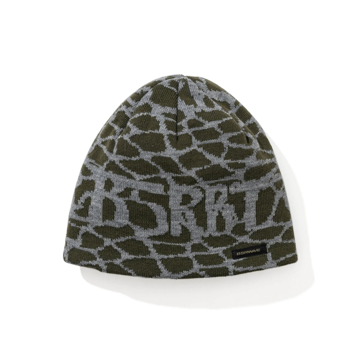 BsRabbit Bsrbt Cracked Pattern Beanie Ash Khaki