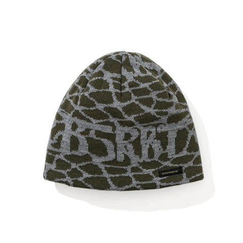 BsRabbit Bsrbt Cracked Pattern Beanie Ash Khaki
