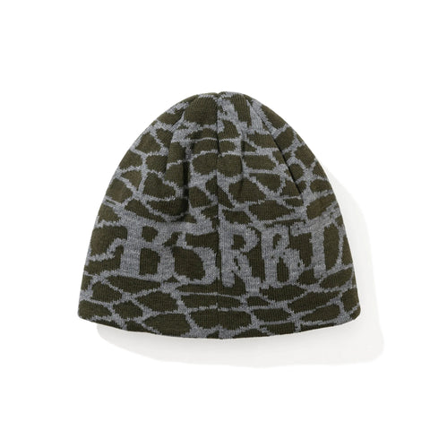 BsRabbit Bsrbt Cracked Pattern Beanie Ash Khaki