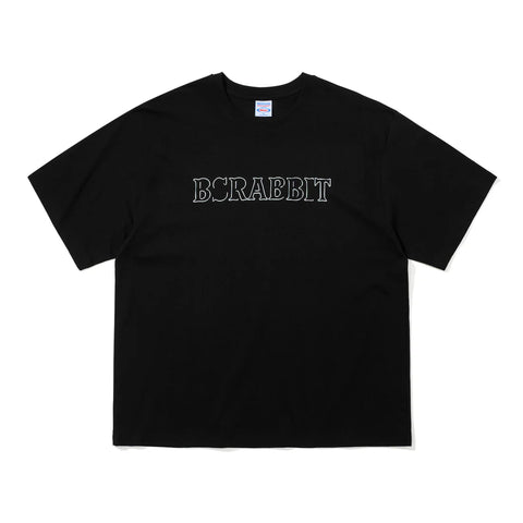 BSRabbit Bloktype Logo Box Black T-Shirt