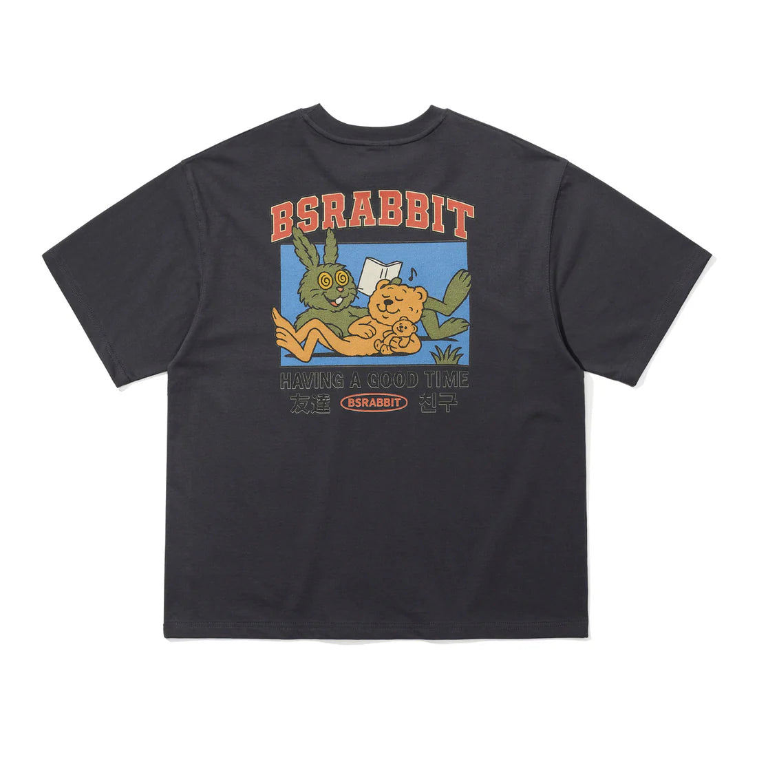 BSRabbit Good Time Bunnies Charcoal T-Shirt