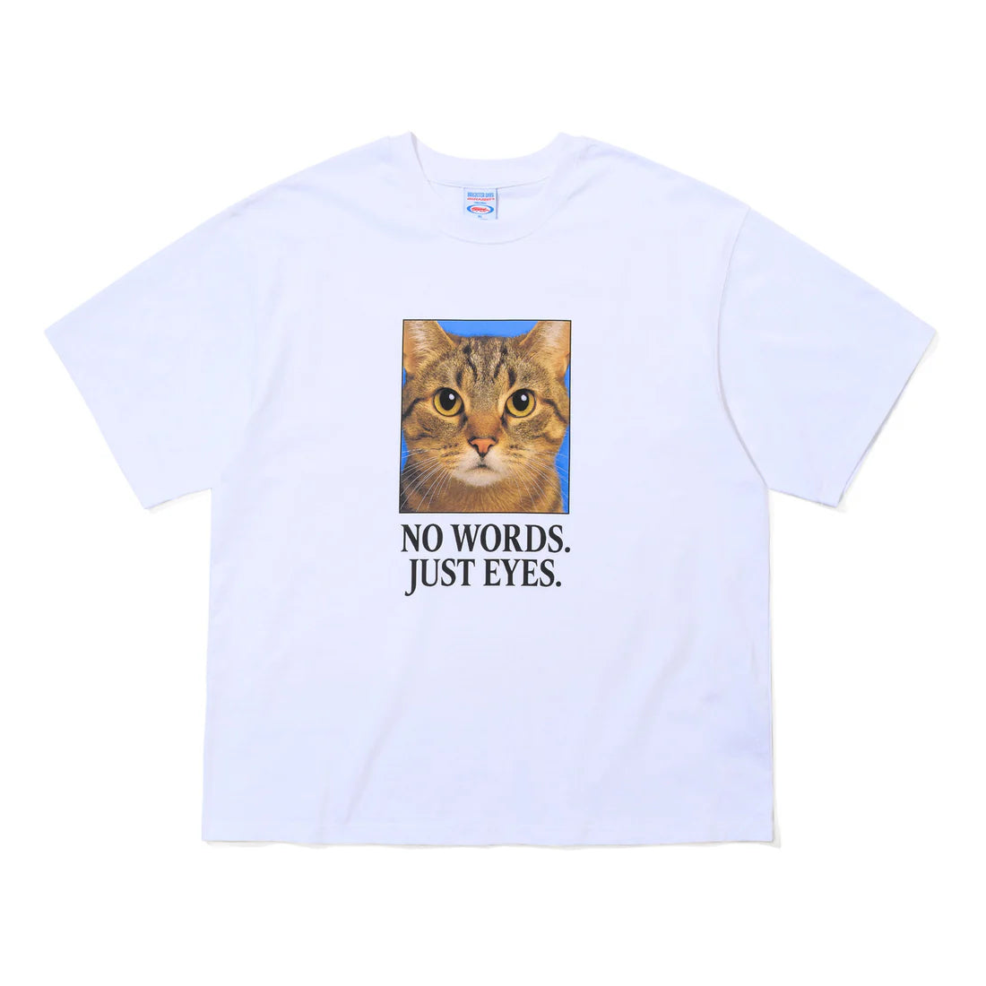 BSRabbit Just Eyes Cat White T-Shirt