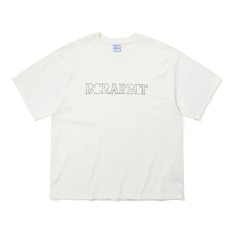 BSRabbit Bloktype Logo Box White T-Shirt