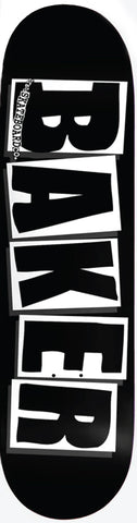 BAKER - BRAND LOGO BLK/WHT DECK 8.125