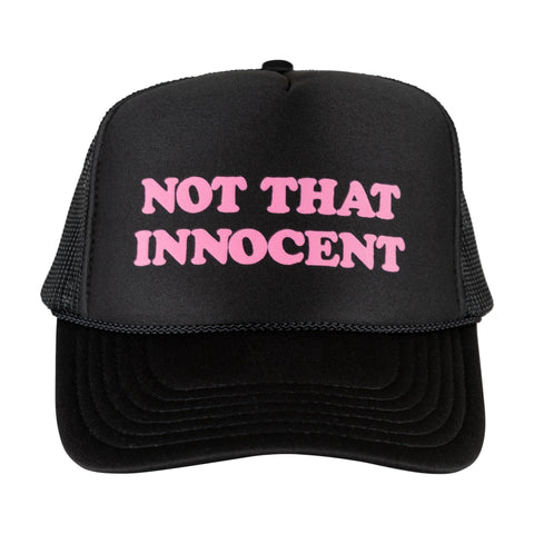 BRITNEY SPEARS X WELCOME - INNOCENT TRUCKER HAT - BLACK