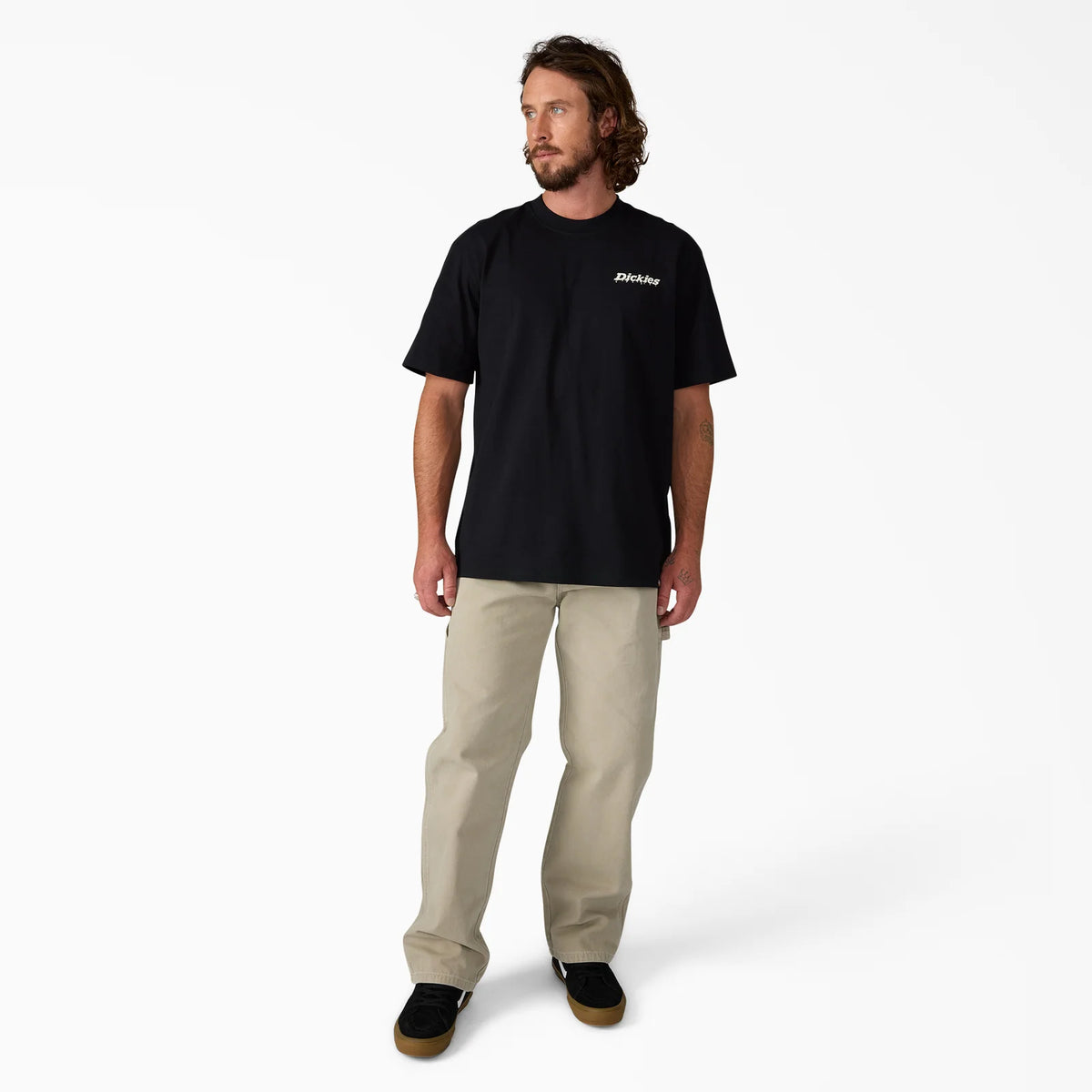 DICKIES Worn In Duck Carpenter Pants Silver Birch