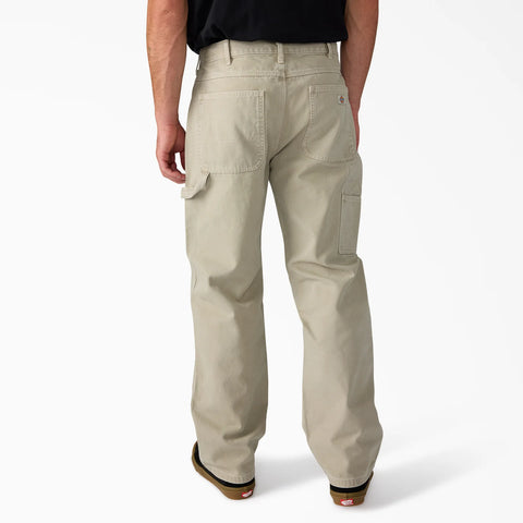 DICKIES Worn In Duck Carpenter Pants Silver Birch