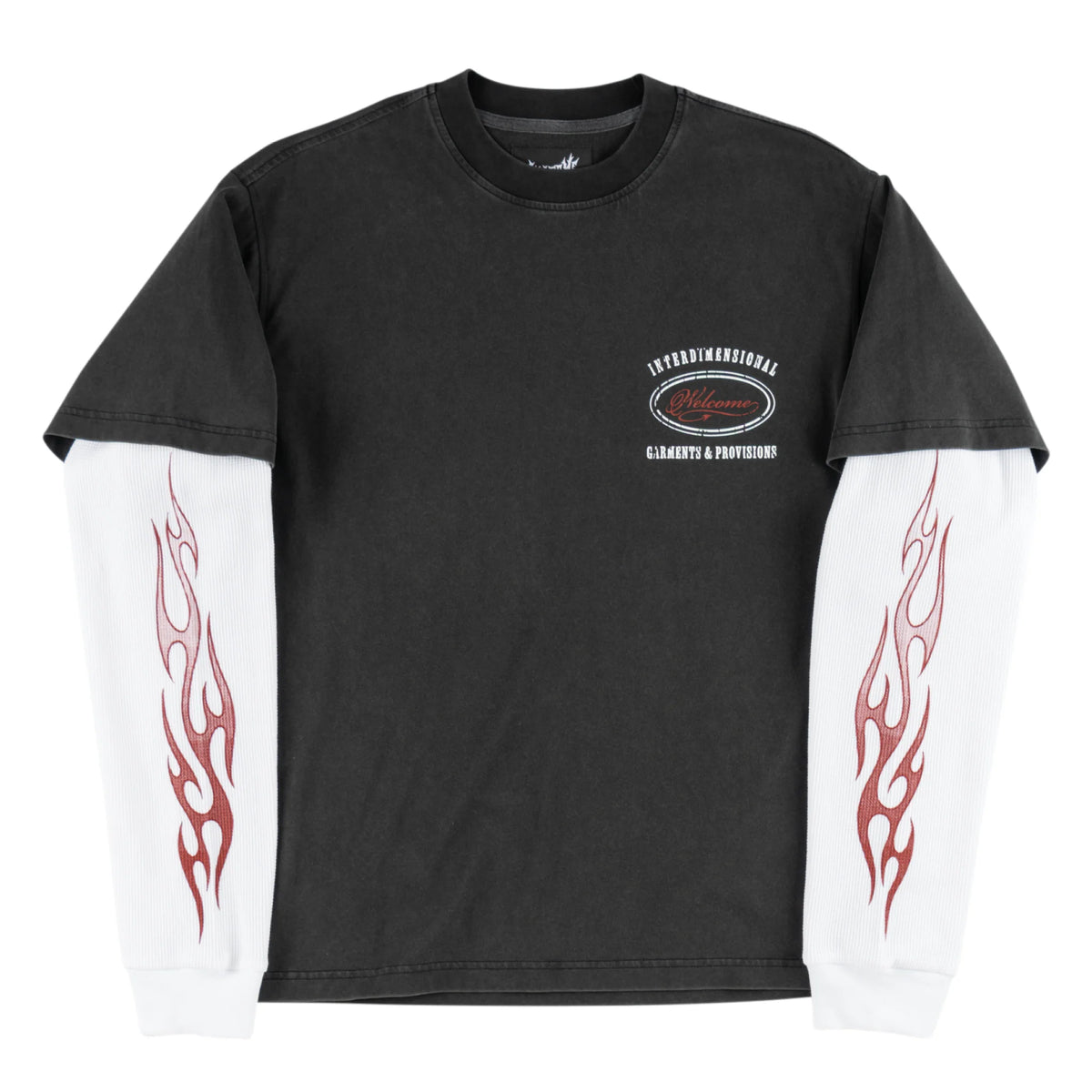 Welcome Skateboards PEGASUS LAYERED KNIT VINTAGE BLACK/WHITE