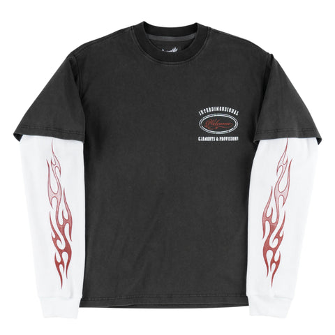 Welcome Skateboards PEGASUS LAYERED KNIT VINTAGE BLACK/WHITE