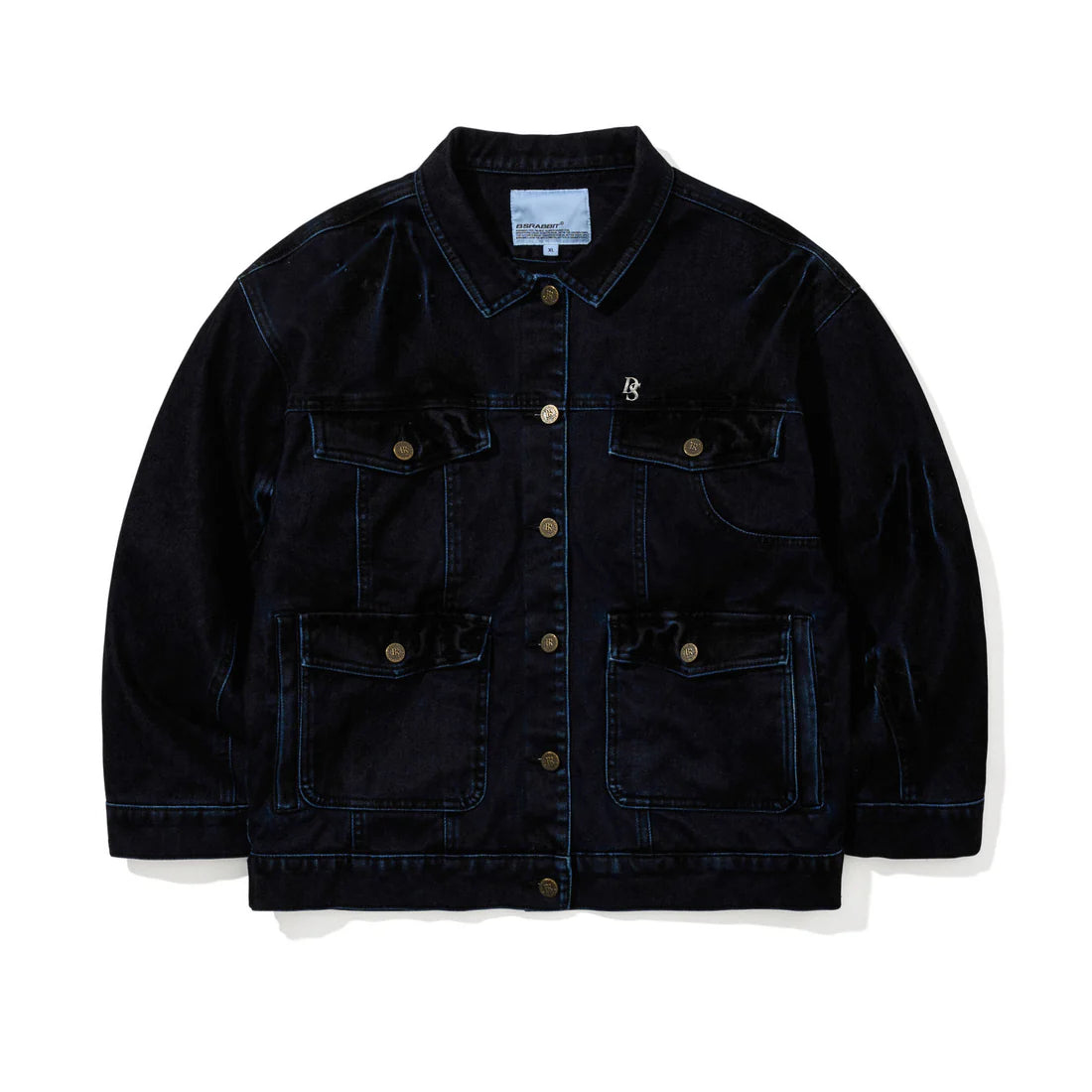 BSRabbit Dsxbs Wax Real Denim Wide Work Jacket Worn Midnight Denim