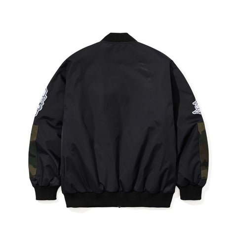 BSRabbit Fstp 2oz Insulated Varsity Jacket Black Camo