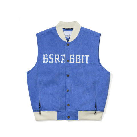 BSRabbit Cotton Twill 1oz Insulated Retro Vest Pigment Blue