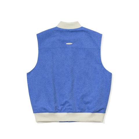 BSRabbit Cotton Twill 1oz Insulated Retro Vest Pigment Blue